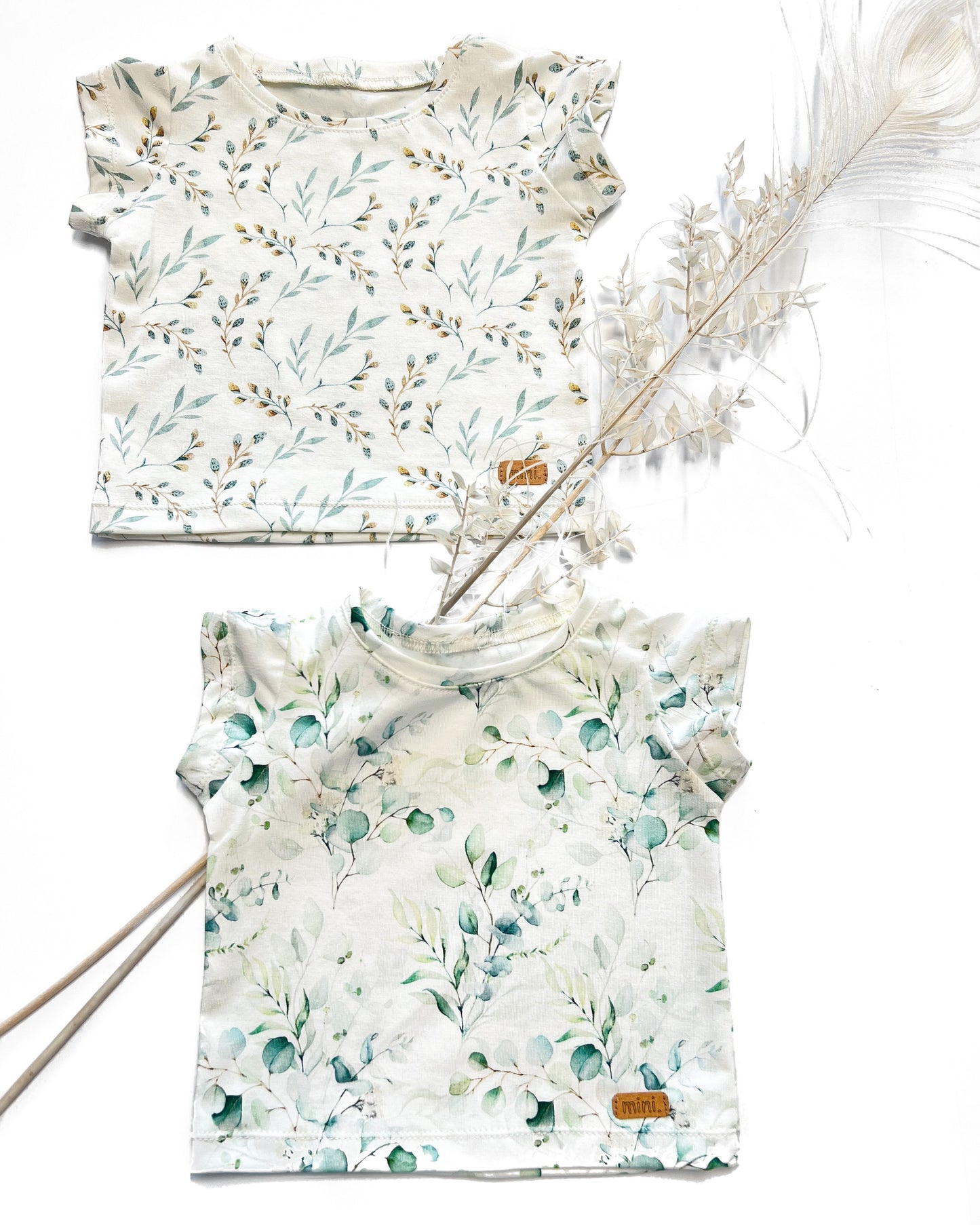 Baby Sommer Shirt/ Babyshirt/ T-Shirt/Kindershirt/ Blumen/Sommer/Weiß/Boho