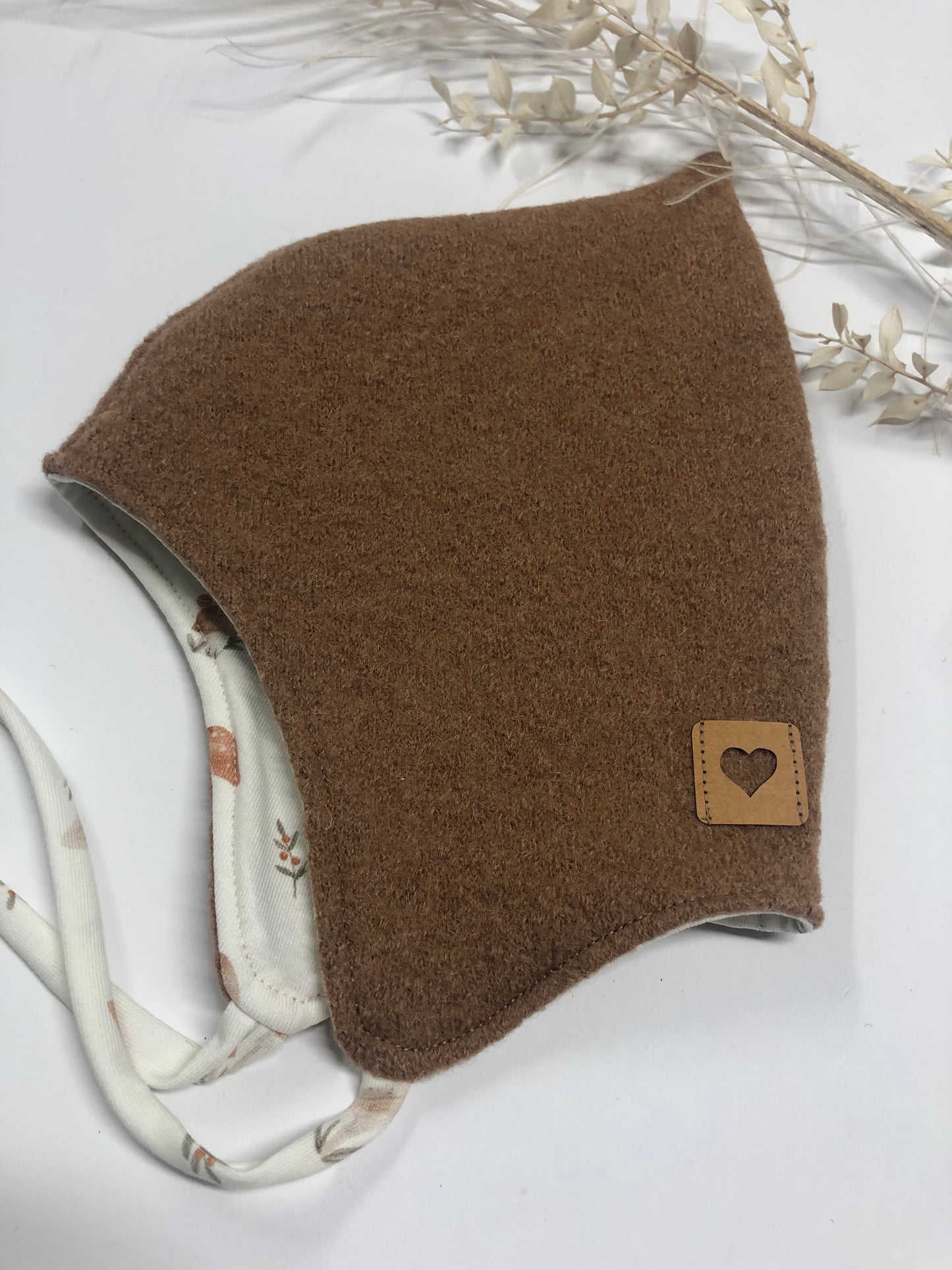 Walkmütze für Baby, Kindermütze, Bio, Wollwalk, Mütze,Caramel