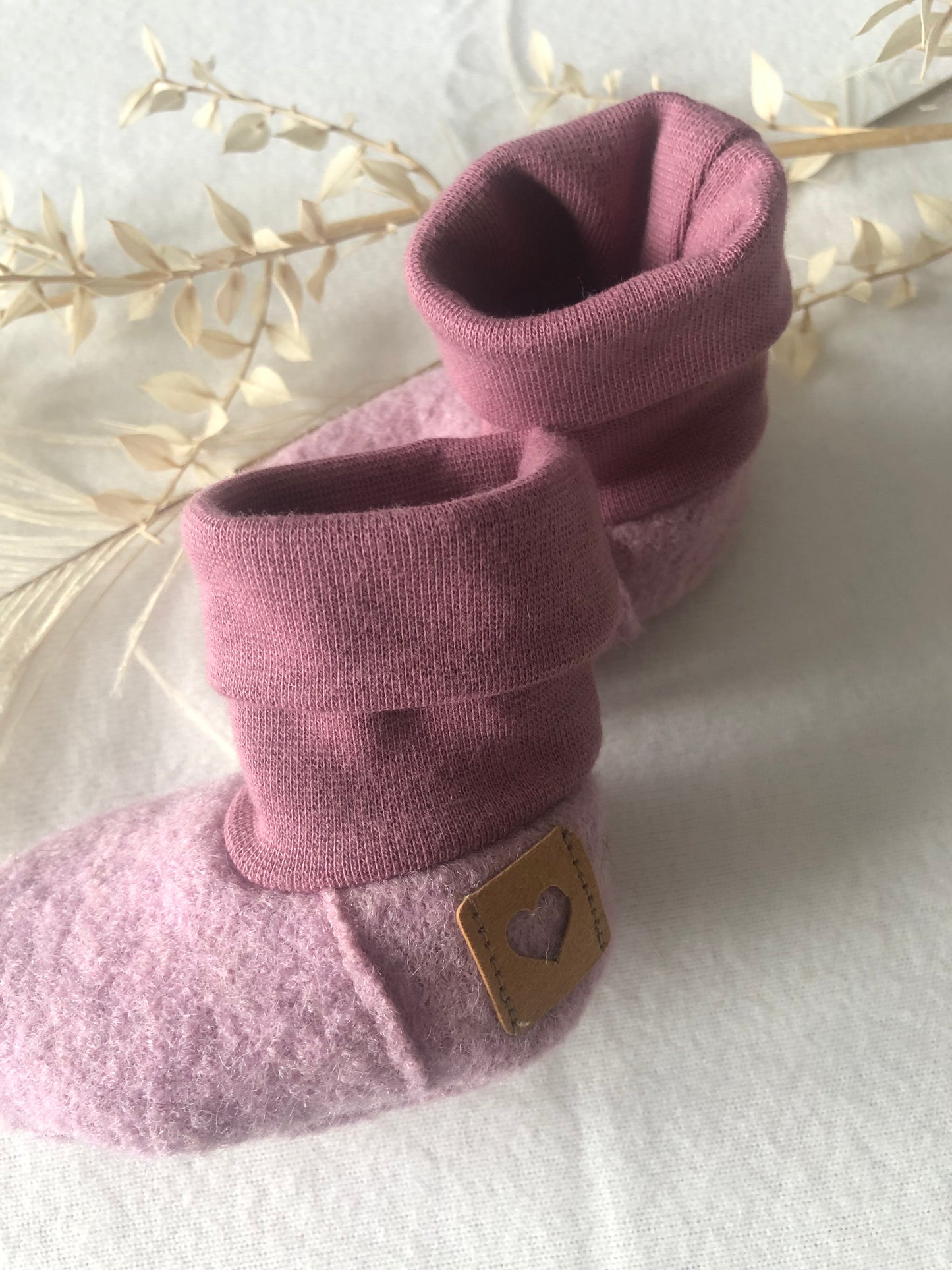 Babyschuhe Wollwalk/ Baby Stiefel/ Bio/Rosa/verschiedene Größen