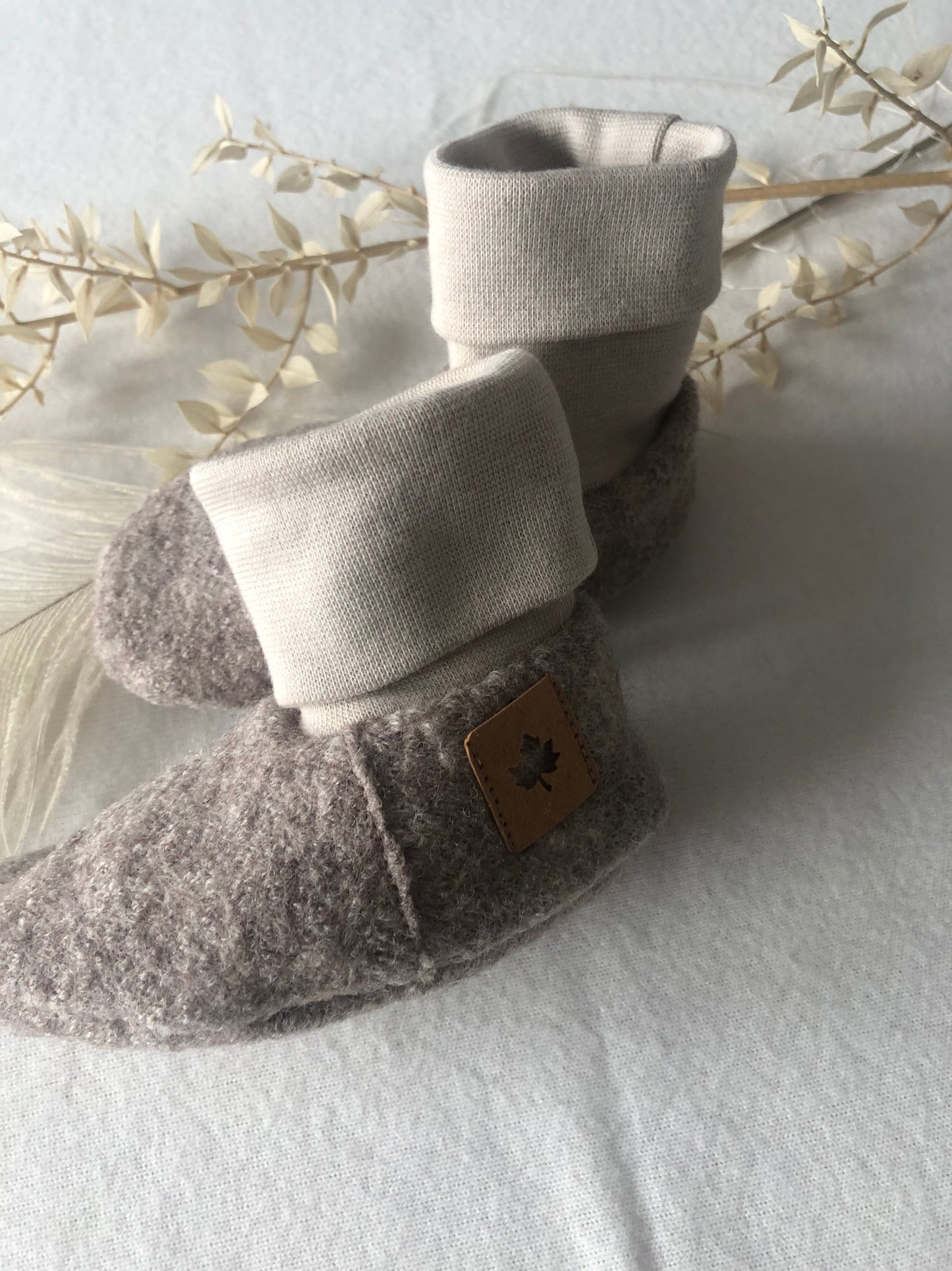 Babyschuhe Wollwalk/ Baby Stiefel/ Bio/Beige/verschiedene Größen