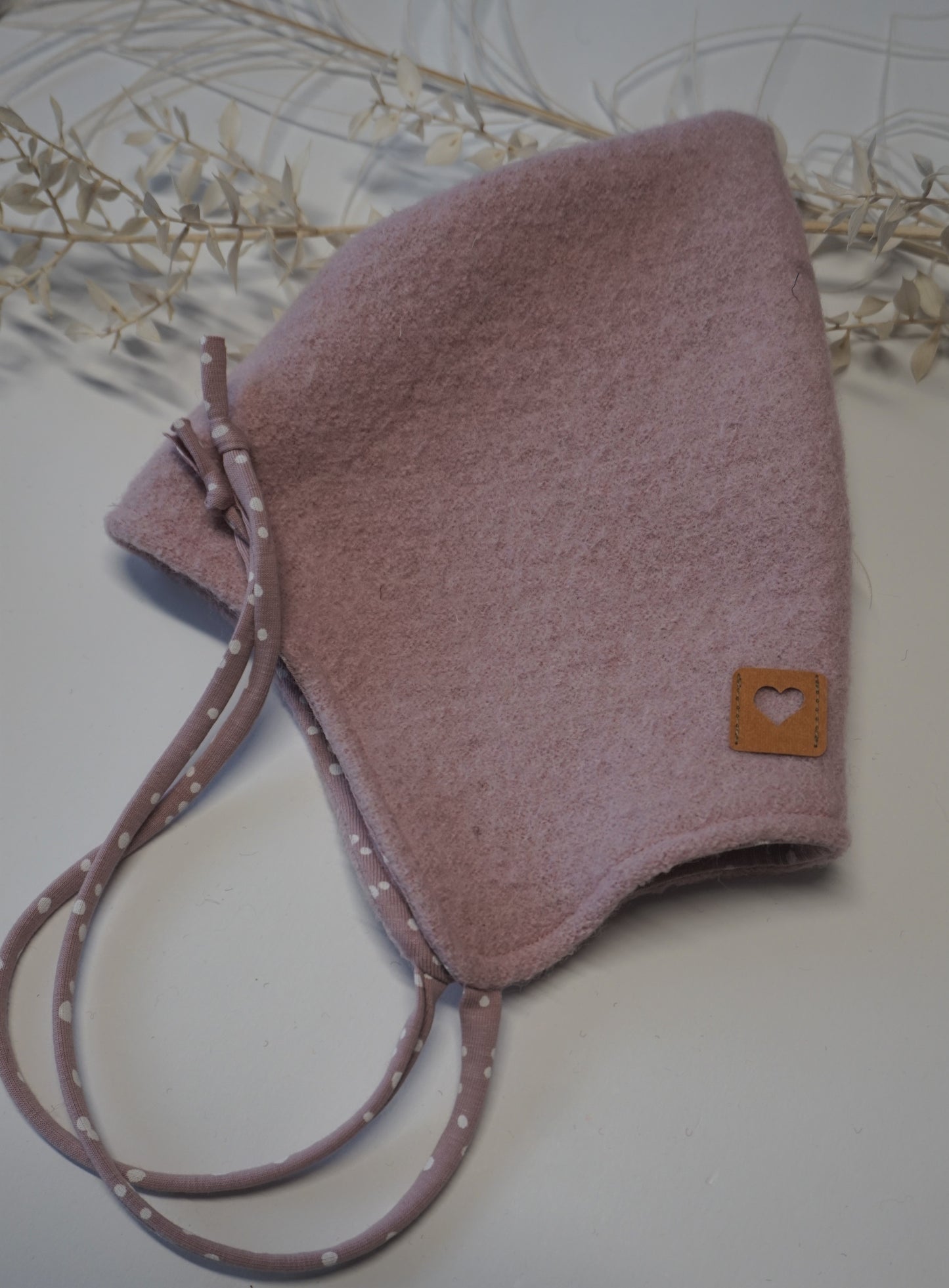 Walkmütze für Baby, Kindermütze, Bio, Wollwalk, Mütze, Altrosa, verschiedene Größen