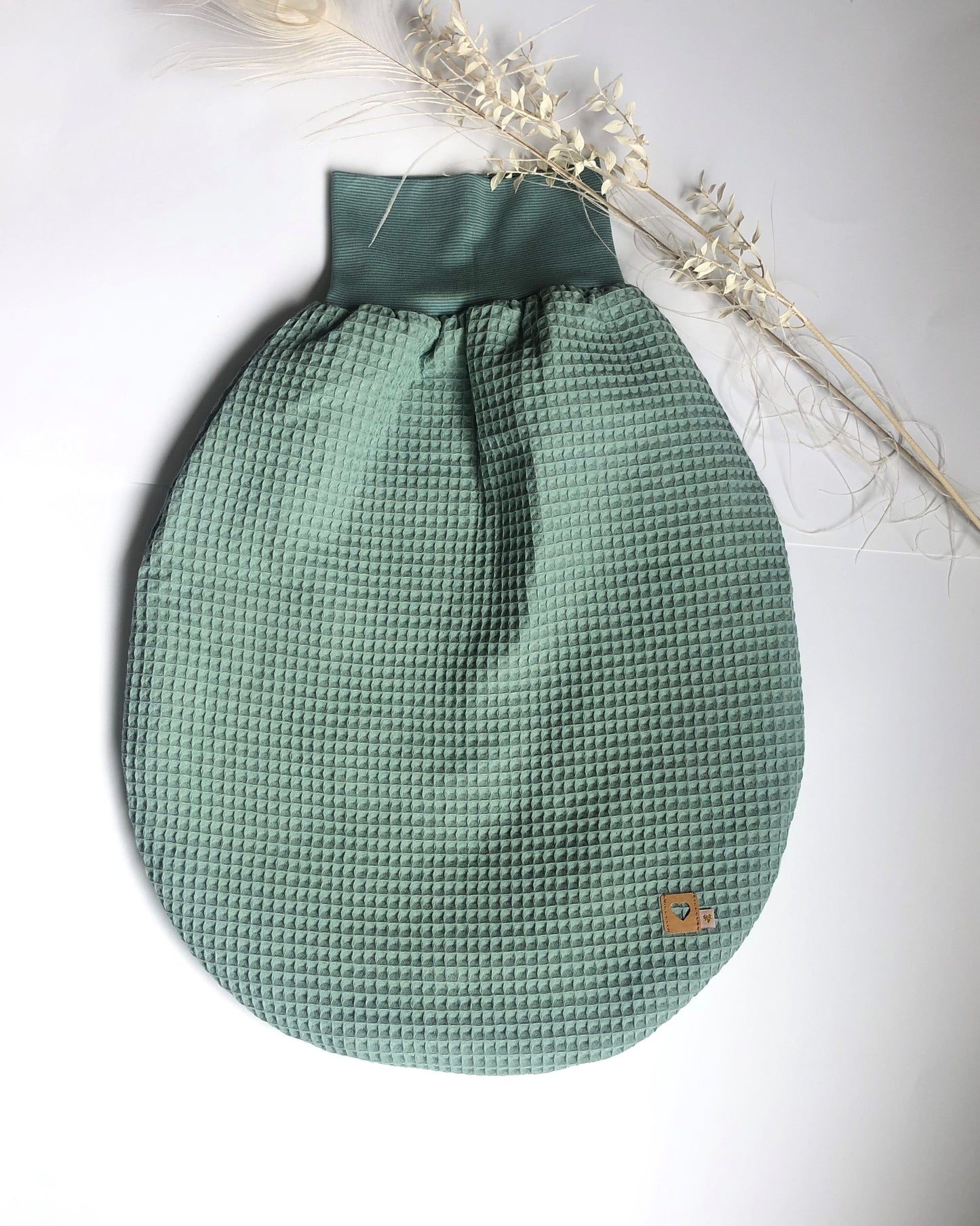 Pucksack Schlafsack Babyschlafsack verschiedene Größen Mint/Hellblau