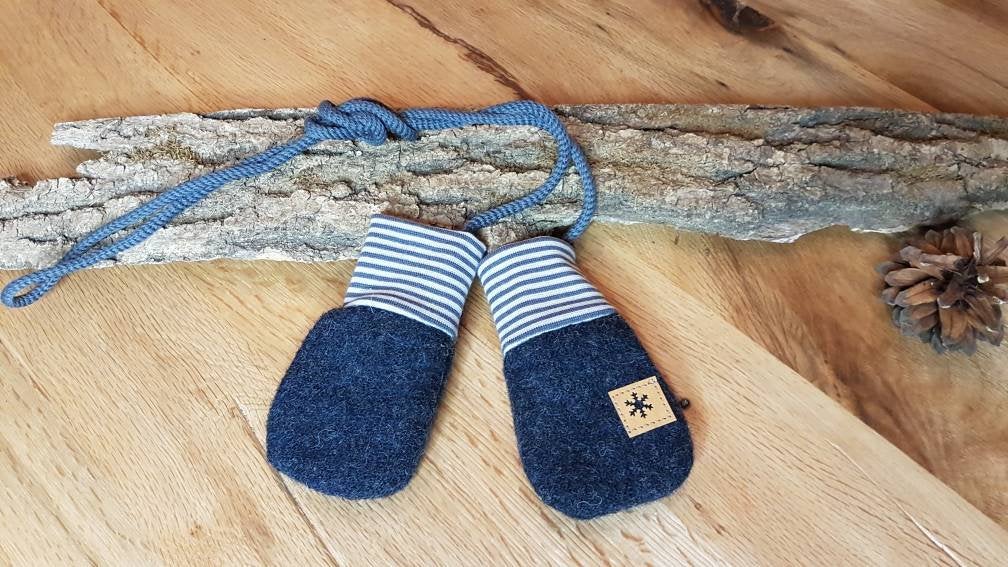 Wollwalk Fäustlinge Baby Handschuhe, verschiedene Größen sofort Lieferbar