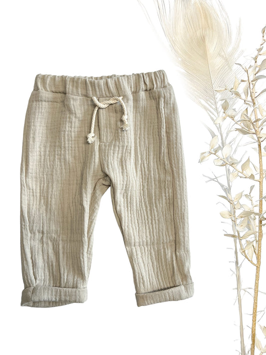Musselin Hose/ Sommer Hose/ Baby/Kinder/ Hellbeige /verschiedene Größen