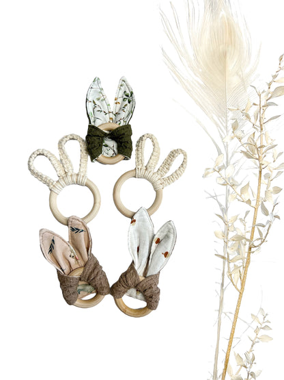 Beißring/ Greifring/ Hasenohr/ Baby Geschenk
