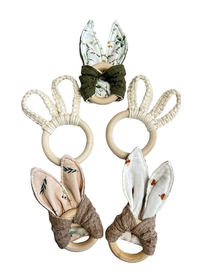 Beißring/ Greifring/ Hasenohr/ Baby Geschenk