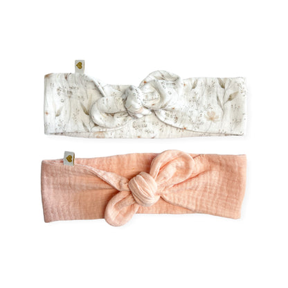Musselin Haarband/ Stirnband/ Knotenhaarband/Mini & Me/ Haarband für Baby/Kinder/Erwachsene