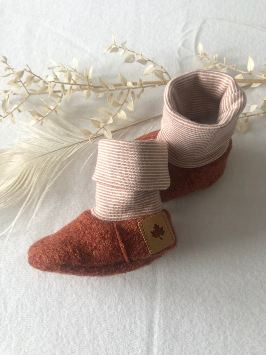 Babyschuhe Wollwalk/ Baby Stiefel/ Bio/ Rost/verschiedene Größen