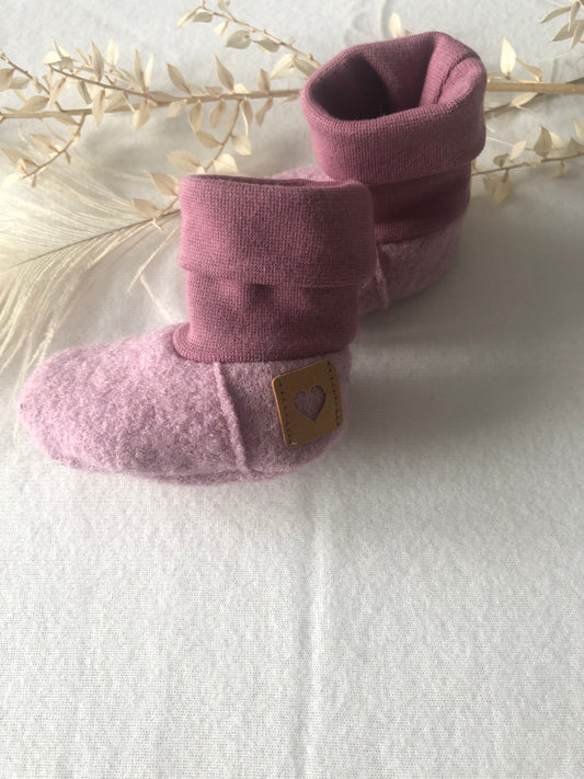 Babyschuhe Wollwalk/ Baby Stiefel/ Bio/Rosa/verschiedene Größen