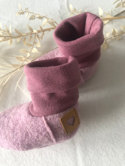 Babyschuhe Wollwalk/ Baby Stiefel/ Bio/Rosa/verschiedene Größen