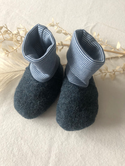 Babyschuhe Wollwalk/ Baby Stiefel/ Bio/Blau/verschiedene Größen