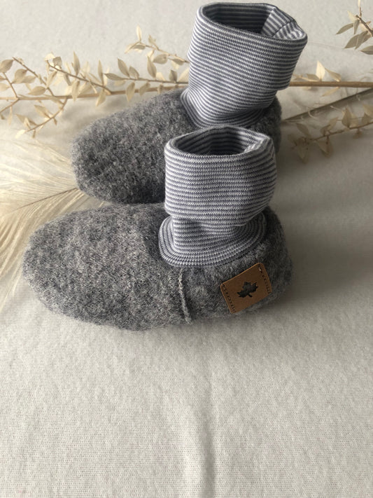 Babyschuhe Wollwalk/ Baby Stiefel/ Bio/Grau/verschiedene Größen