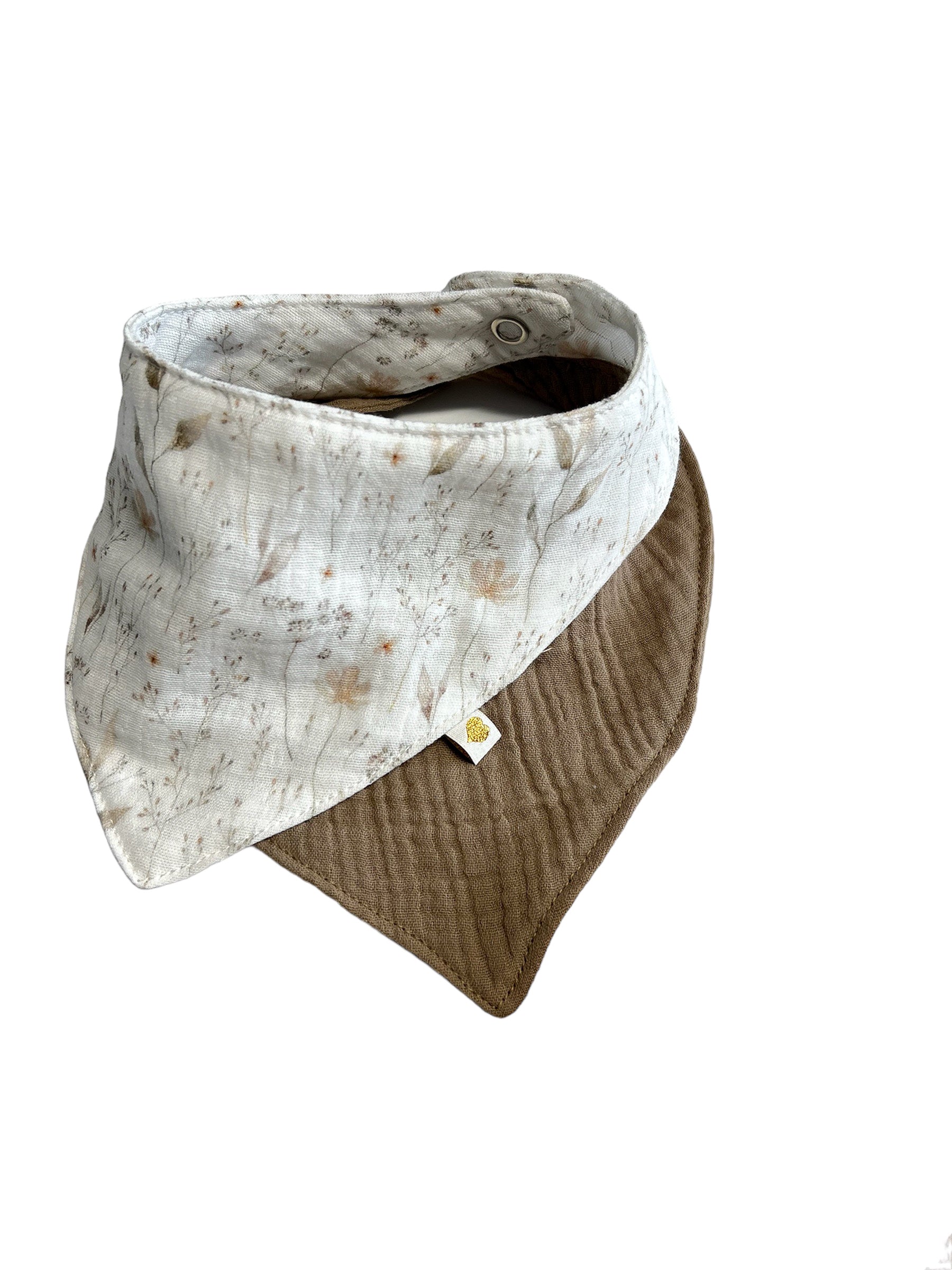 Kuscheliges Baby Halstuch aus 100 % Baumwolle, mit Druckknopf