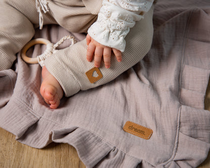 Babydecke/ Kuscheldecke/Sommerdecke/ Musselindecke/ Krabbeldecke/ BabyGeschenk/ versch. Farben