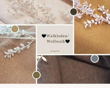 Stoffpaket Wollwalk/ Walkloden/ 100% Wolle/ Meterware