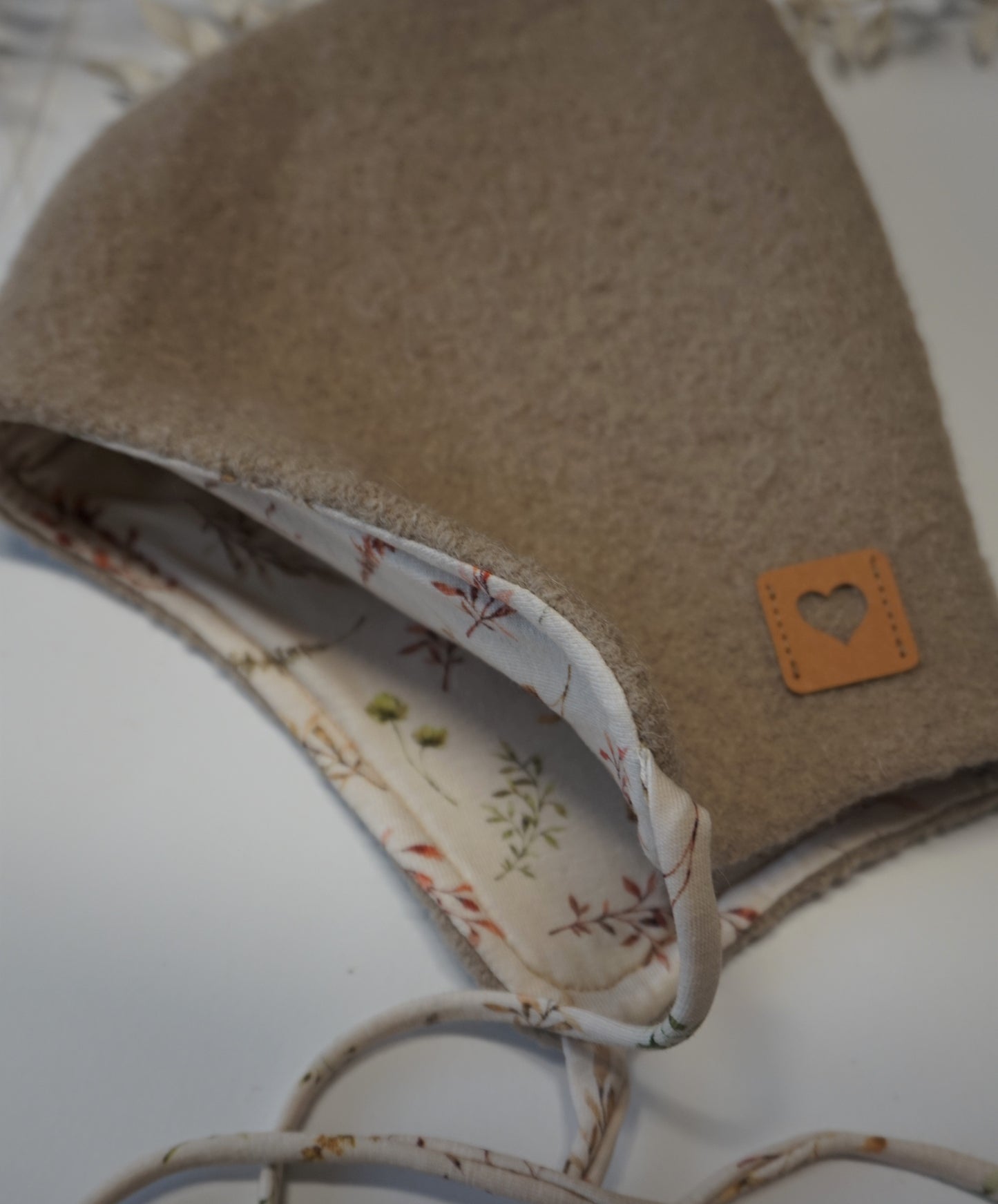 Walkmütze für Baby, Kindermütze, Bio, Wollwalk, Mütze, Beige, verschiedene Größen