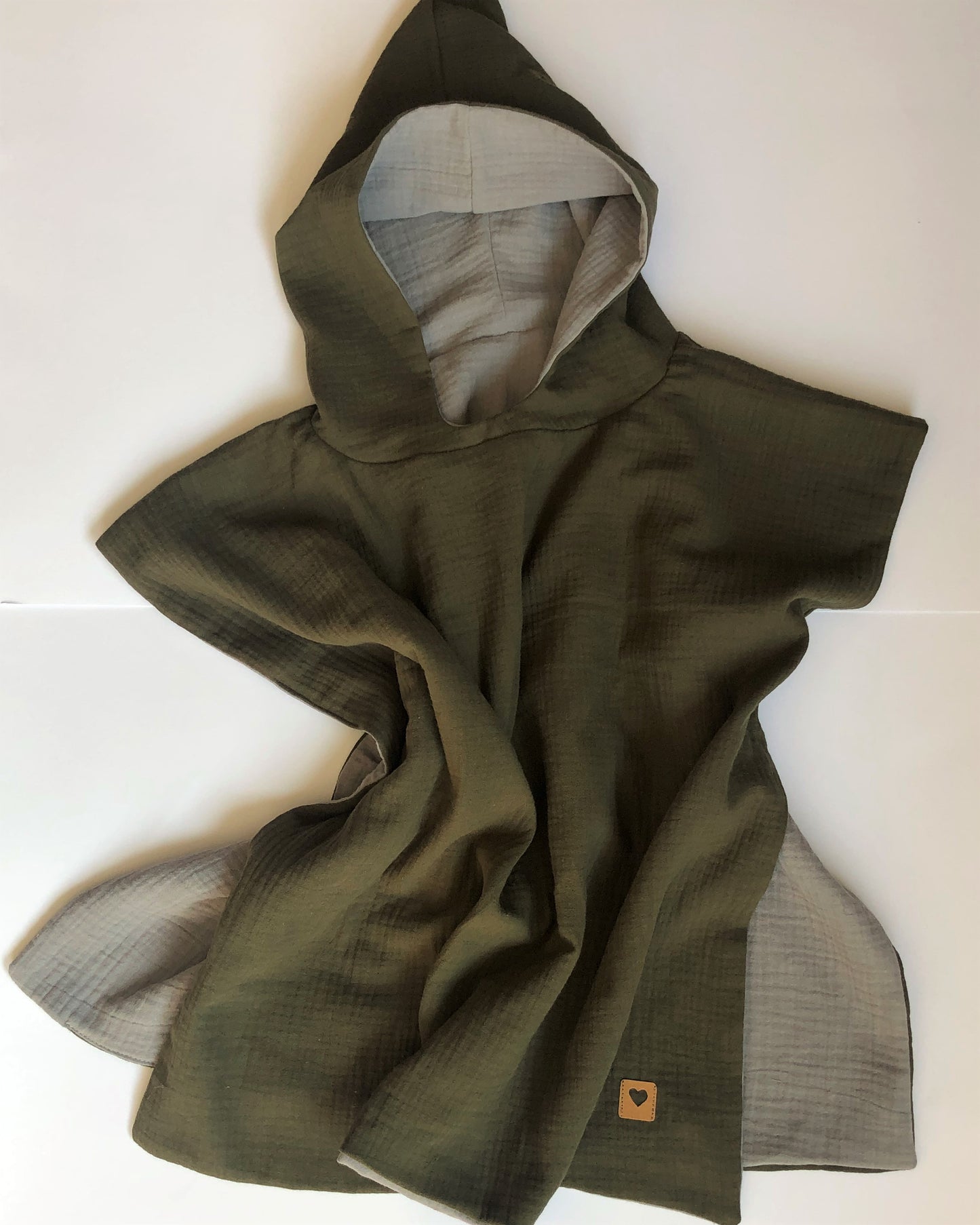 Badeponcho Musselin Kapuzenhandtuch