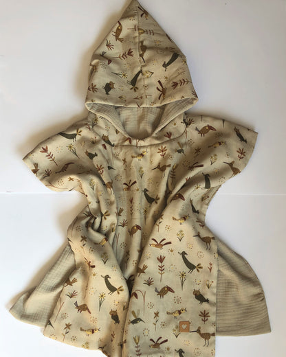 Badeponcho Musselin Kapuzenhandtuch