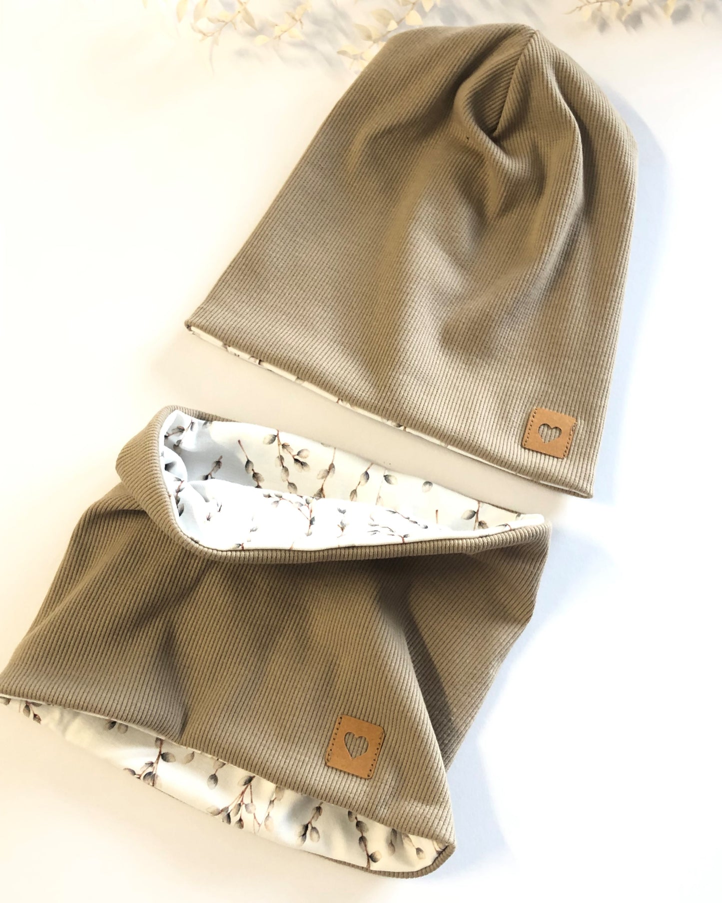 Beanie Mütze /Baby/ Kinder/ Rib-Beanie/ mit passendem Loop