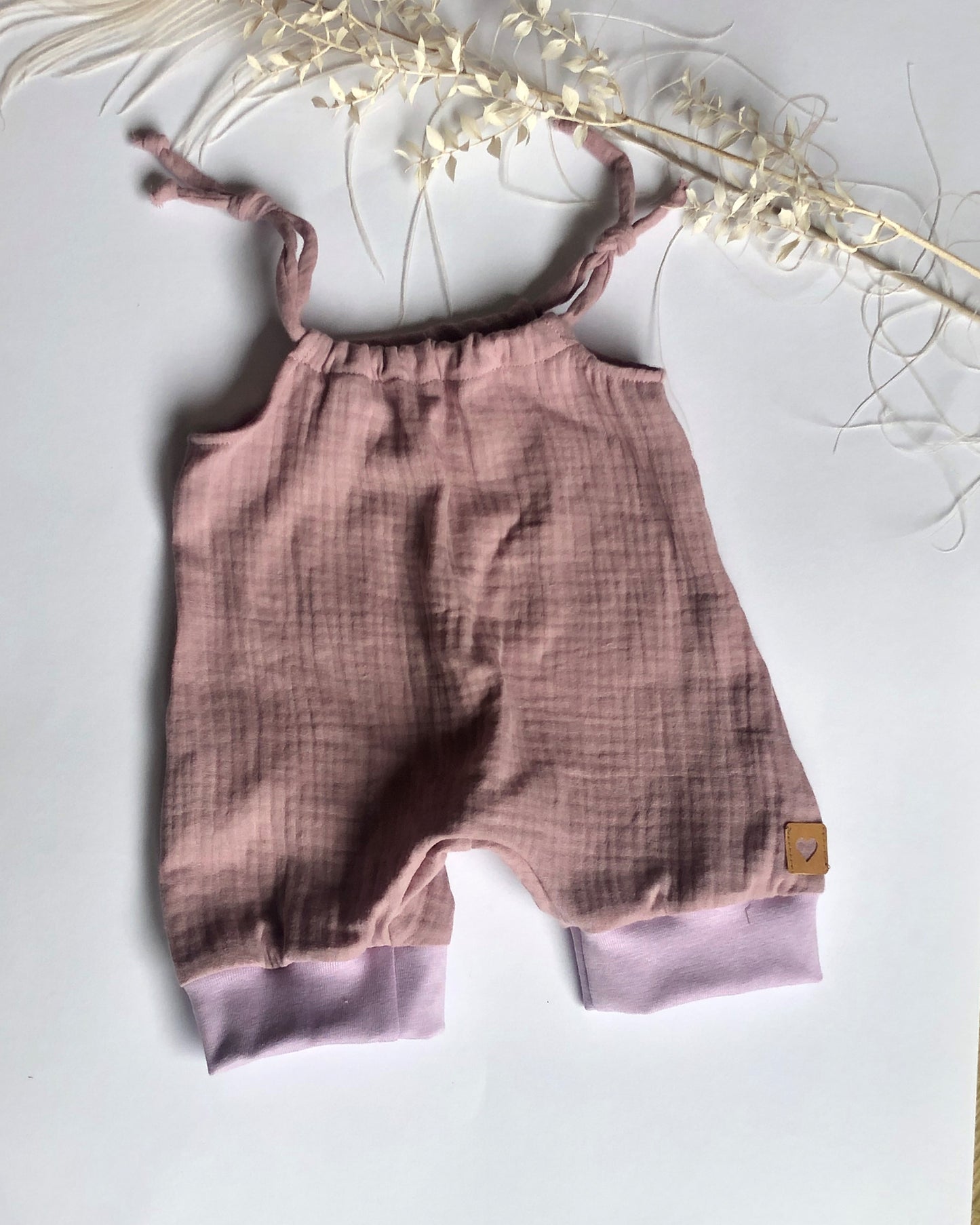 Baby Sommer Jumper aus Musselin/Overall/Flieder