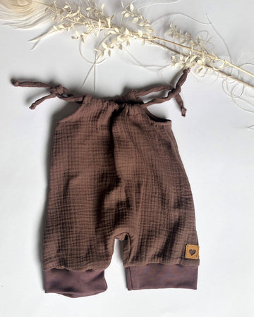 Baby Sommer Jumper aus Musselin/Overall/Mauve