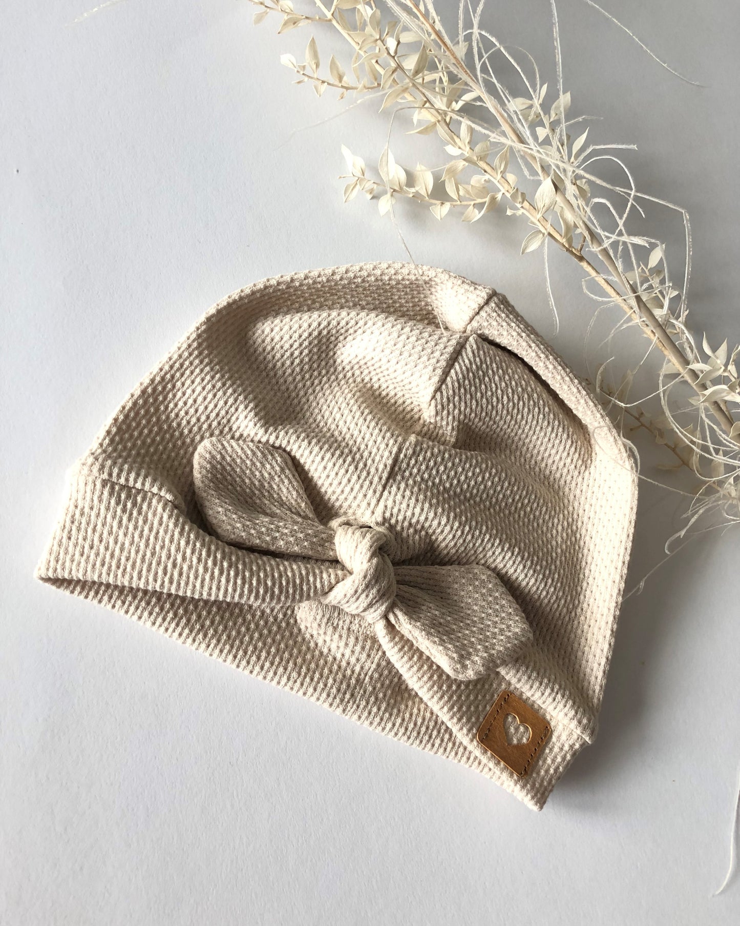 Turban Mütze/ Baby Turban Cremeweiß