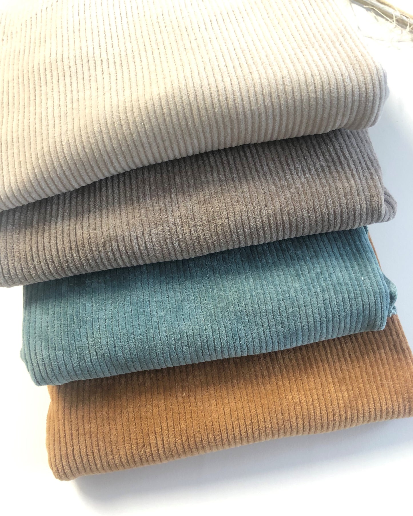 Cordjersey Breitcord Nicky verschiedene Farben Rippenjersey