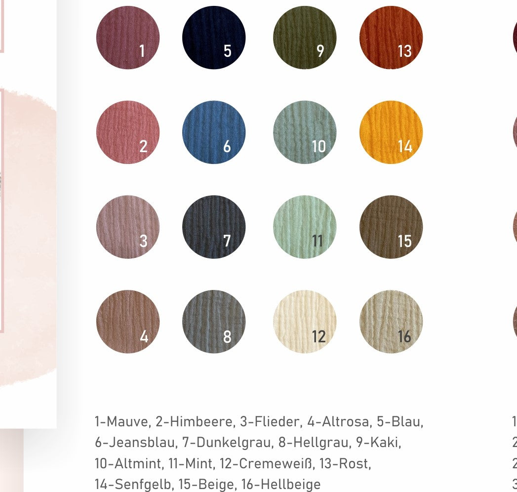 Babydecke/ Kuscheldecke/Sommerdecke/ Musselindecke/ Krabbeldecke/ BabyGeschenk/ versch. Farben
