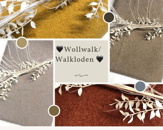 Wollwalk/ Walkloden/ 100% Wolle/ Meterware