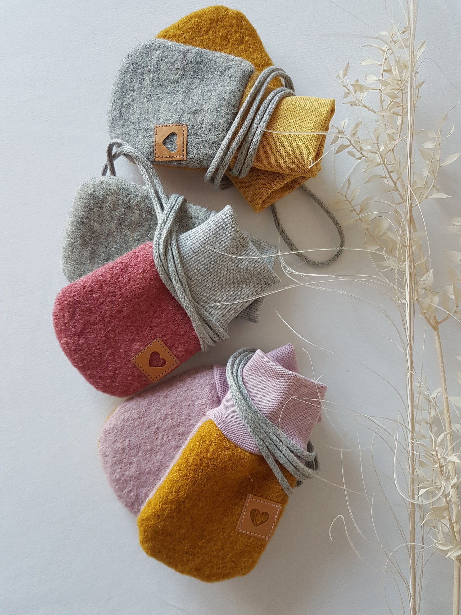 Wollwalk Fäustlinge Baby Handschuhe, verschiedene Größen sofort Lieferbar