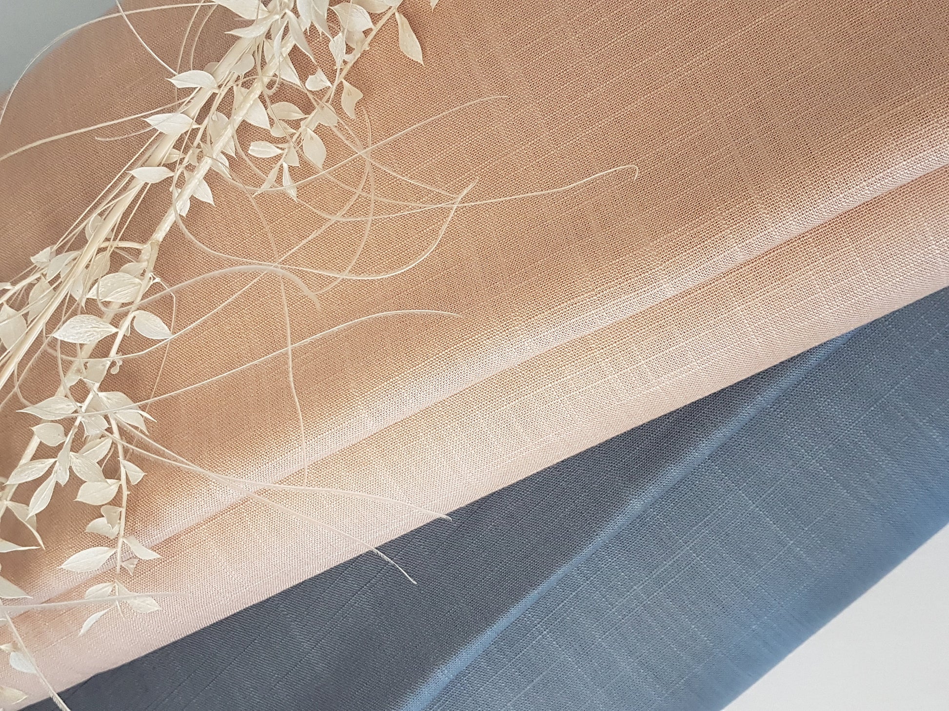 Leinen Viskose Stoff/stone-washed/1,50m breit/ ÖkoTex100