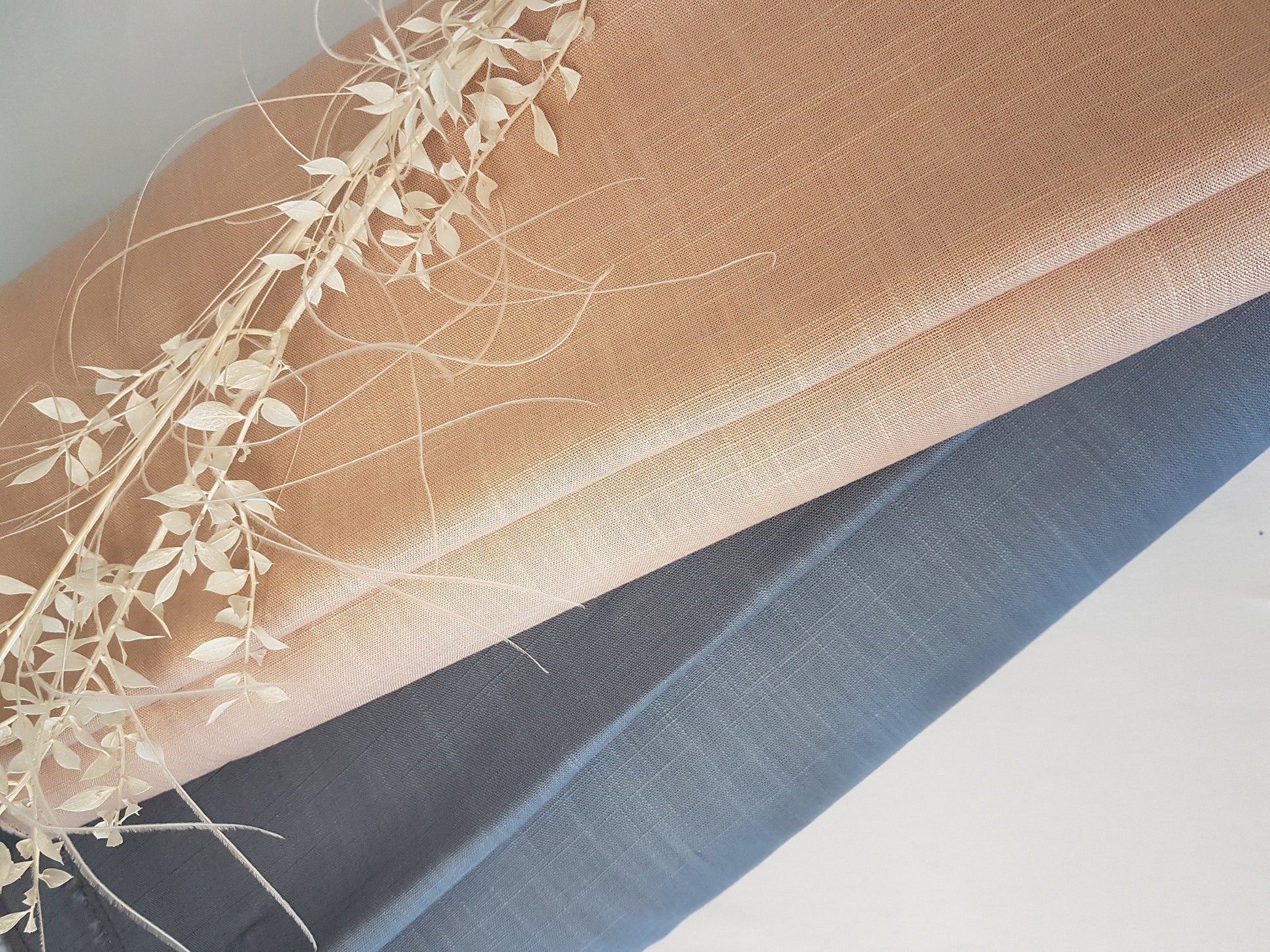 Leinen Viskose Stoff/stone-washed/1,50m breit/ ÖkoTex100