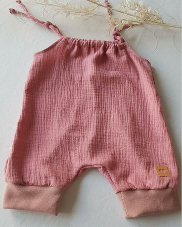 Baby Sommer Jumper aus Musselin/Overall/Romper/Jumpsuit/Einteiler/Latzhose/verschiedene Farben und Größen